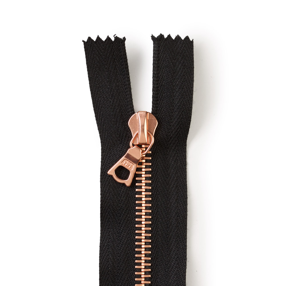 riri RiRi Zipper M8, 1 Way Sep. End, Blackened White bronze, 2110