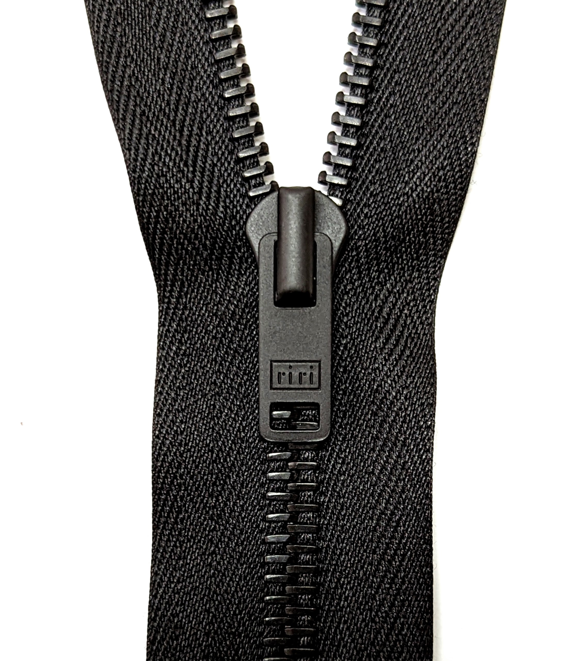 riri Zipper M8 One & Two Way Matte Black Teeth Metal Zipper